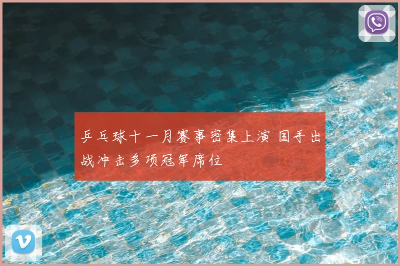 乒乓球十一月赛事密集上演 国手出战冲击多项冠军席位